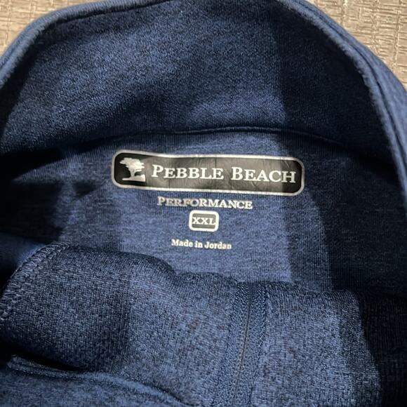 Pebble Beach Men's Performance Tech Golf Quarter Zip Pullover Size XXL - Picture 7 of 9